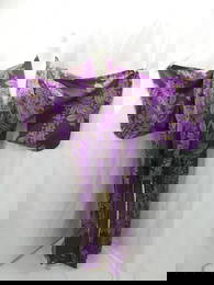Vintage 1940's Purple Silk Floral Kimono