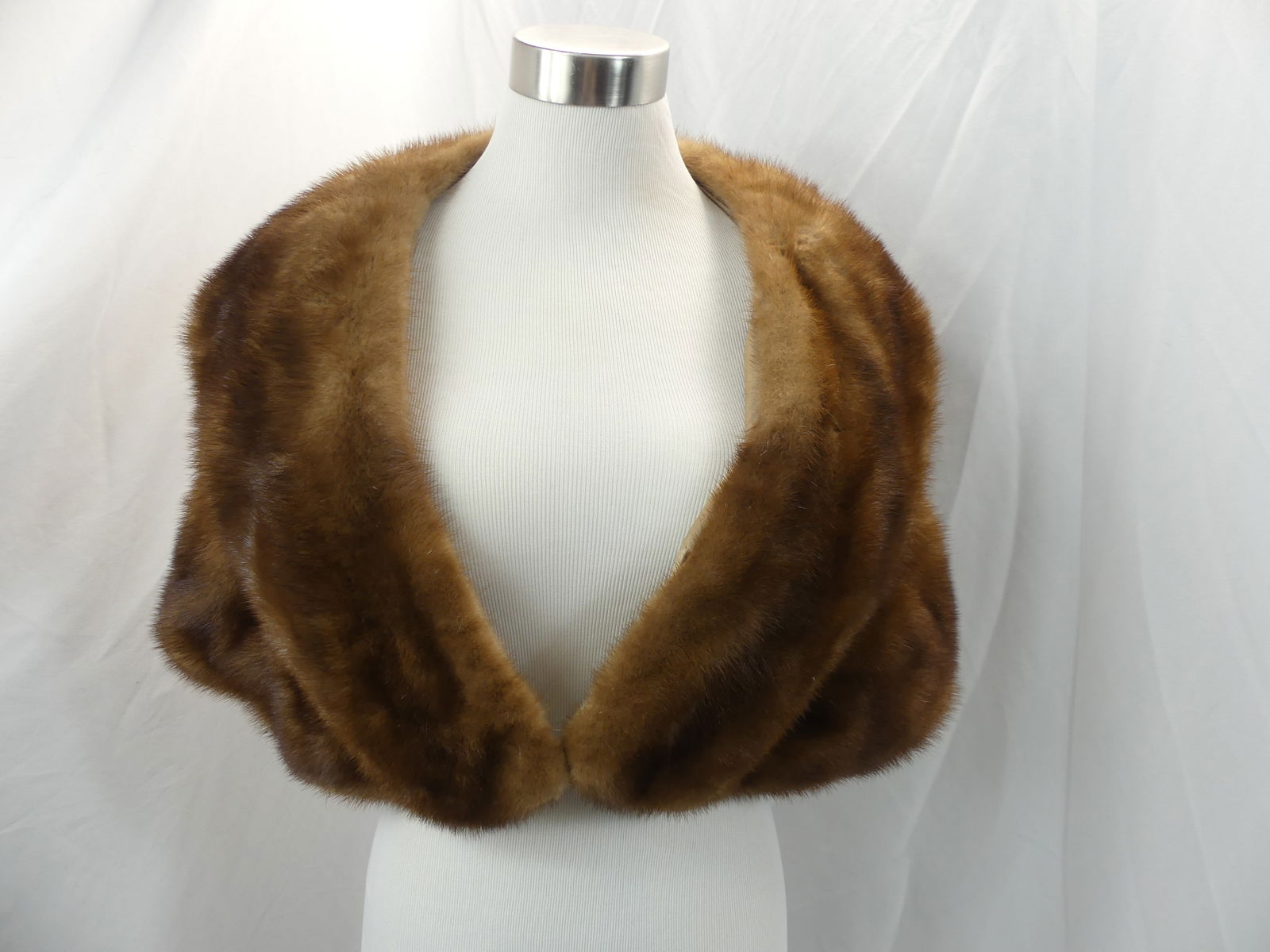 Vintage 1950's Light Brown Mink Stole (1 of 7)