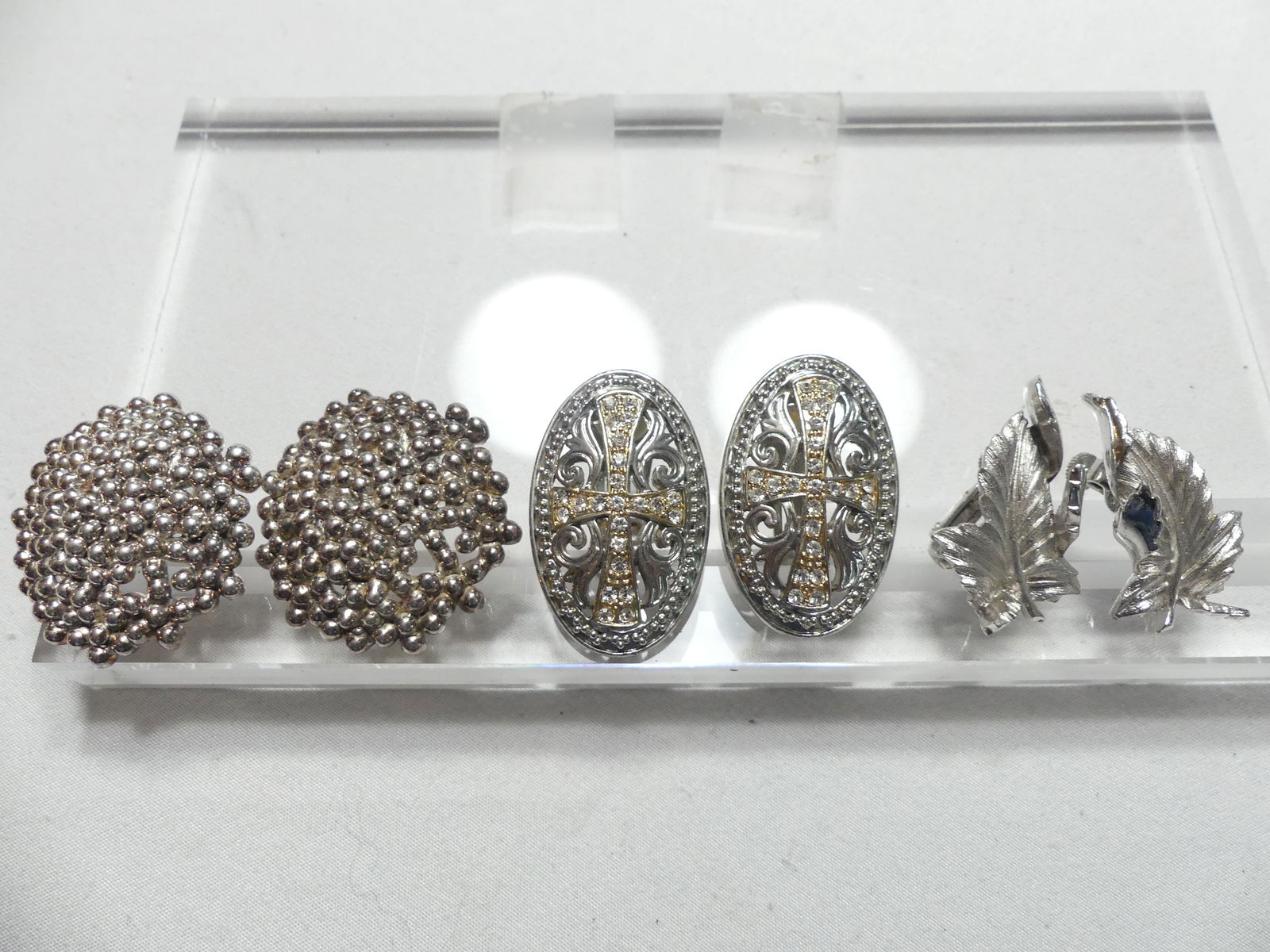 Lot of 3 Vintage Earrings, Isreal, Coro, & Other: see photo's