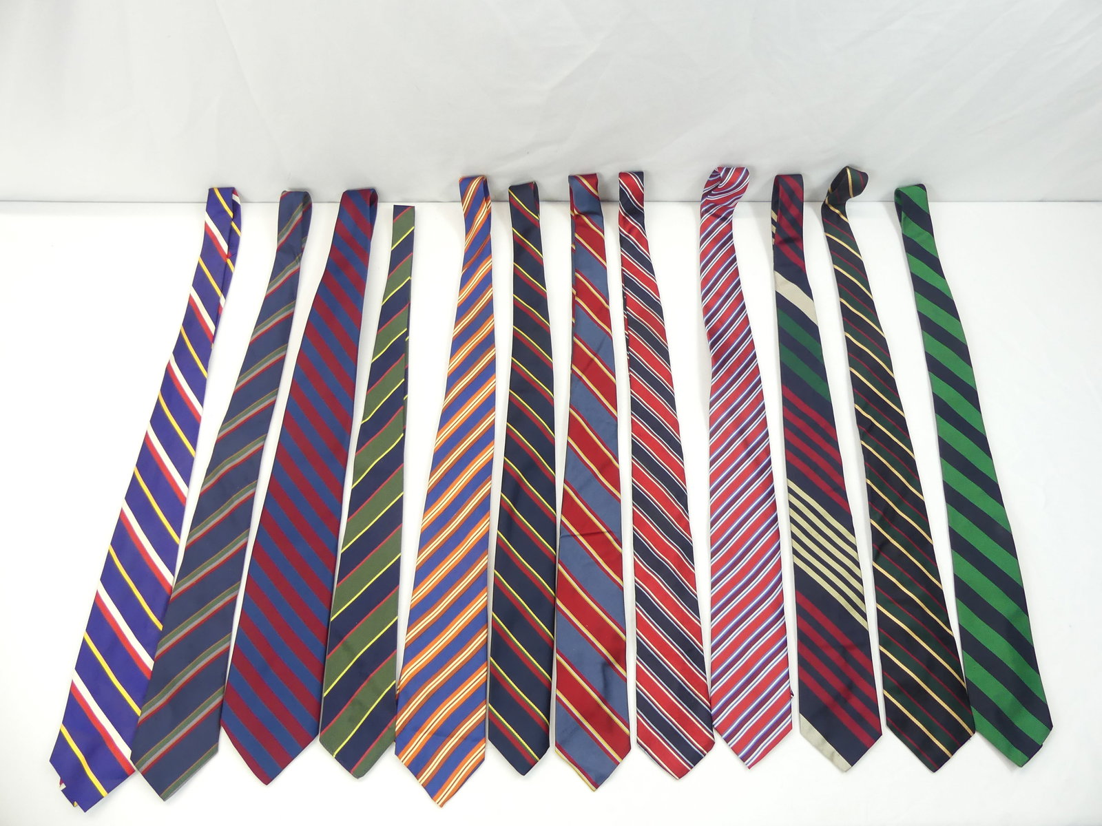 Lot of 12 Vintage Men's Neck Ties, Various Ages & Designers (1 of 3)