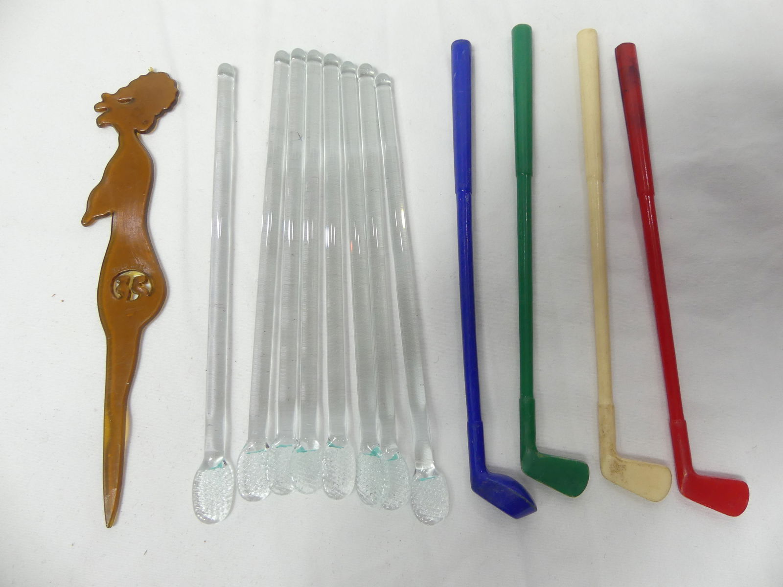 Vintage Lot of Swizzle Stick Stirrers with Zulu Lulu (1 of 4)