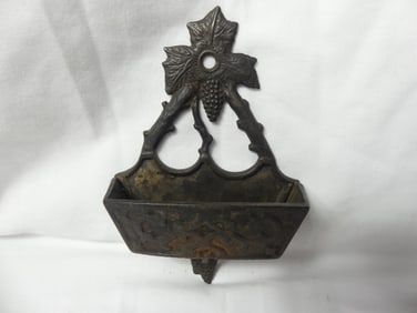 Antique Cast Iron Matchstick Holder