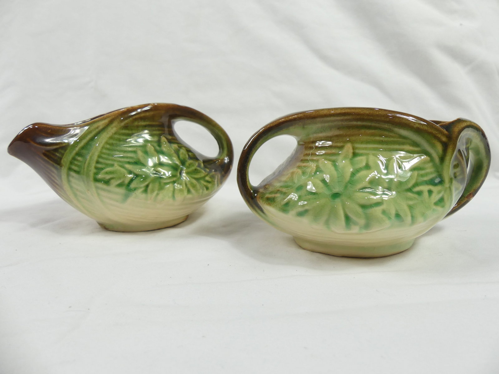 Vintage McCoy (1940's) Cream & Sugar Bowls: see photo's