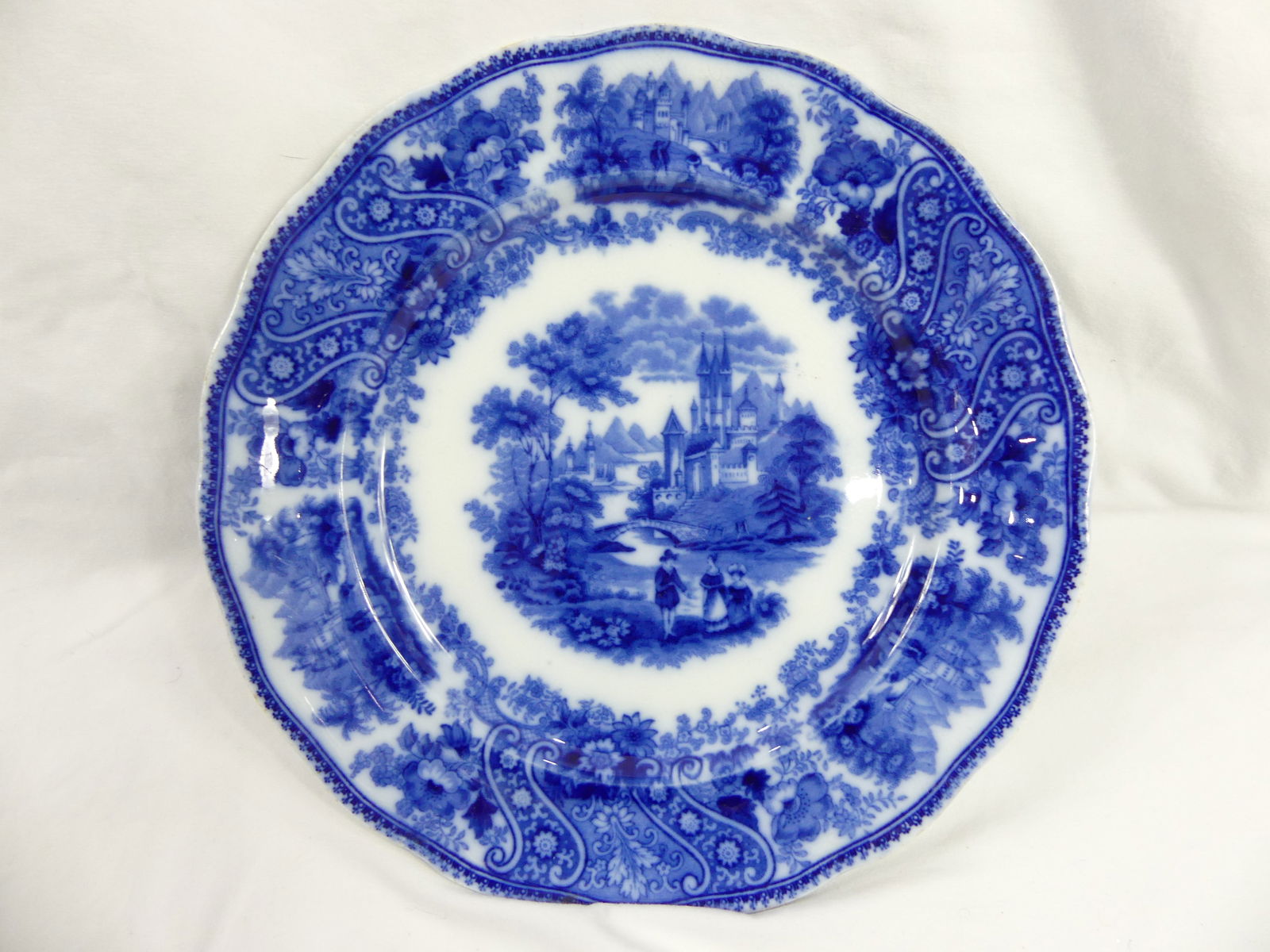 Antique Burgess & Leigh Flow Blue Plate (1 of 6)