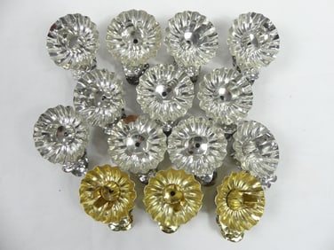 Lot of 14 Vintage Christmas Tree Clip on Candle Holders