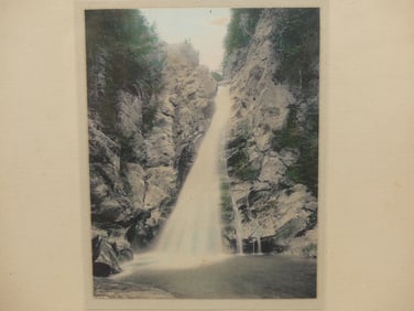 Vintage Sawyer Hand Colored Photo's Glen Ellen Falls