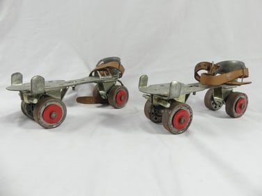 Pair of Vintage 1950/60's Union Metal Adjustable Roller Skates