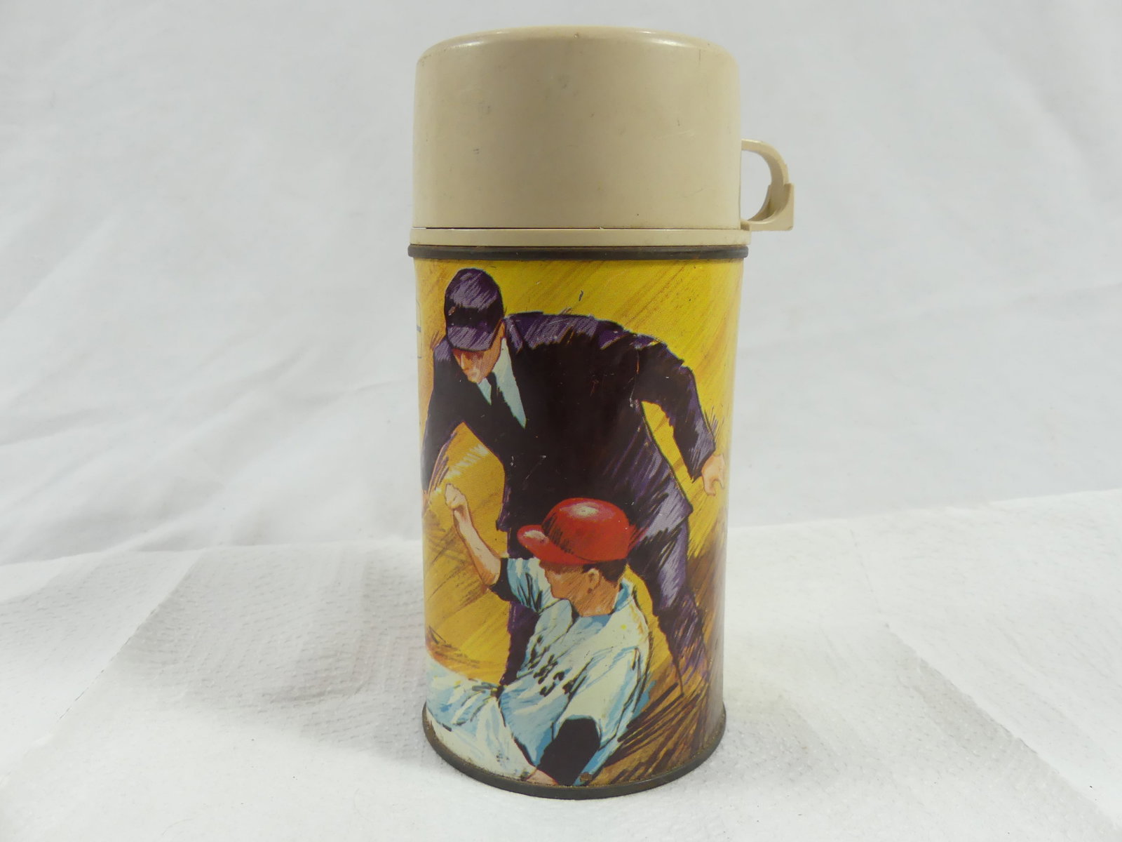 Vintage 1969 Baseball King-Seeley Thermos: see photo's