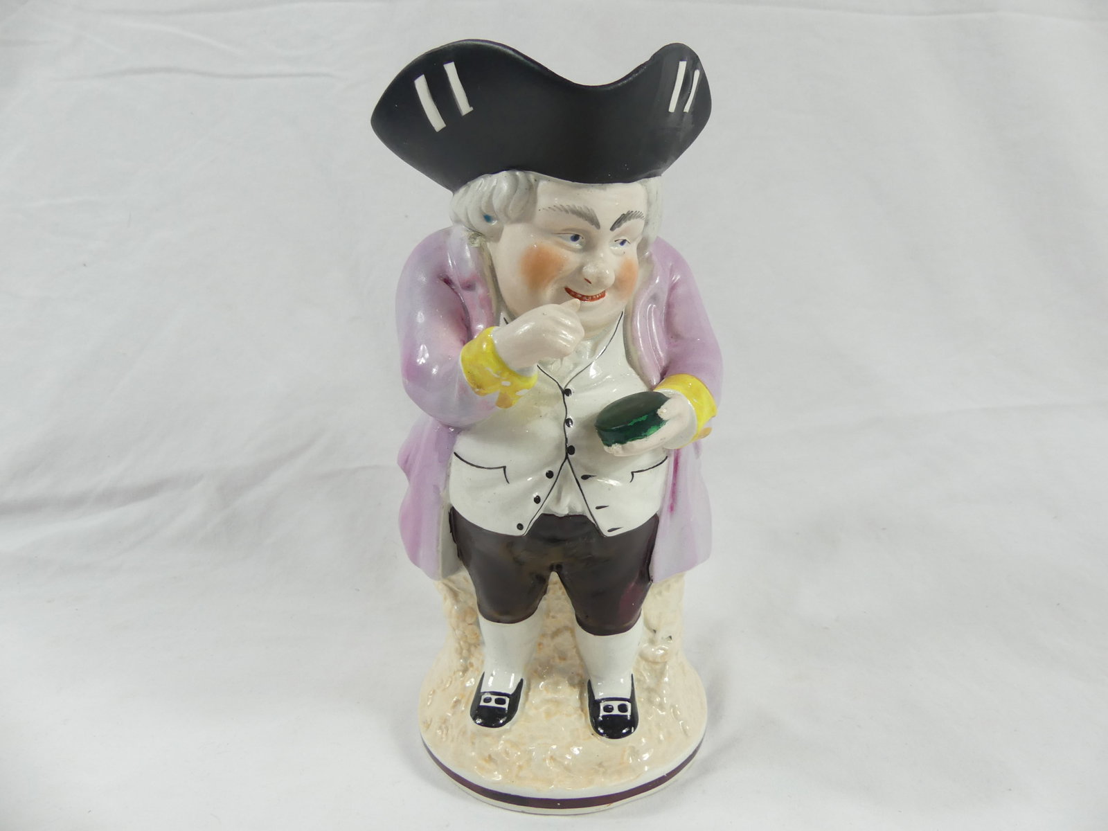 Large Vintage Toby Mug/Pitcher: approx. 9 1/2 inches tall, see photo's