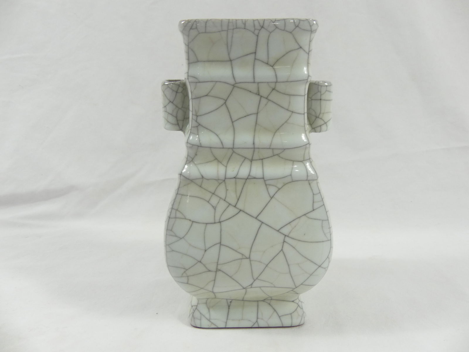 Antique Chinese Pale Green Crackle Vase, Signed (1 of 6)
