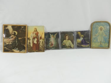 Lot of 6 Vintage/Antique Religious, 1 Celluloid