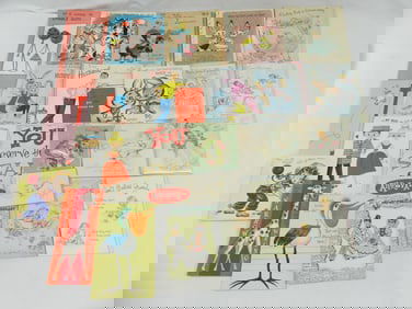 Large Lot of Vintage Book & Foldout Style Greeting Cards