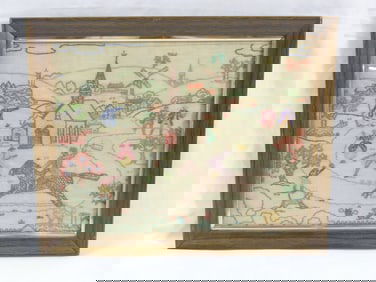 Vintage Embroidered Sample, Paul Revere