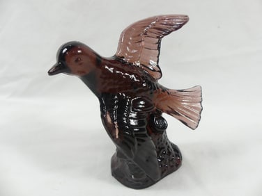 Vintage Mosser Brownish Glass Bird in Flight