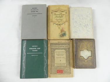 Lot of 6 Vintage/Antique Books