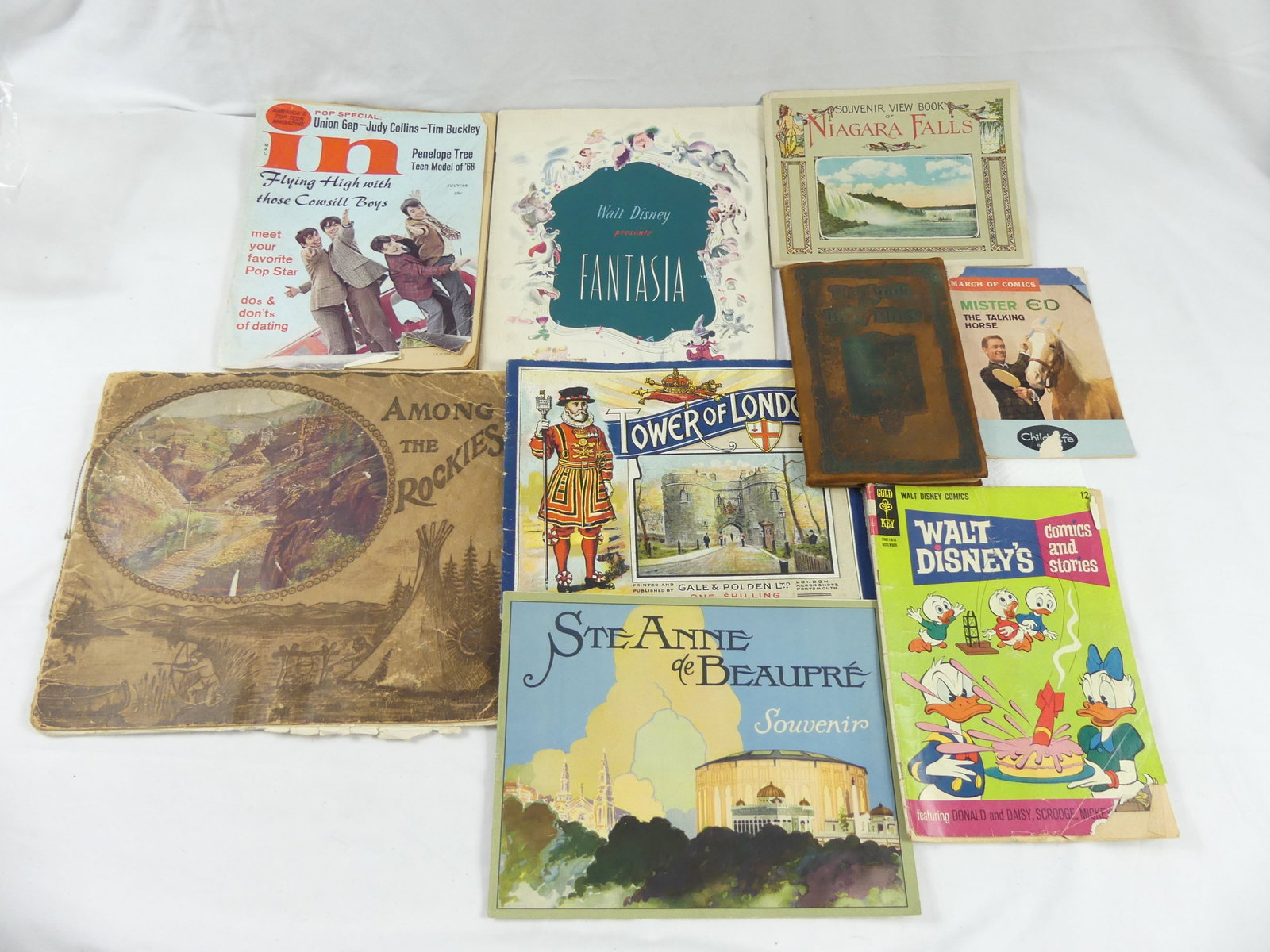 Lot of Ephemera, Magazines, 1915 Baby Book, & Other: see photo's