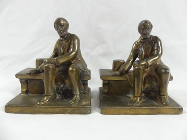 Pair of Vintage Lincoln Bookends