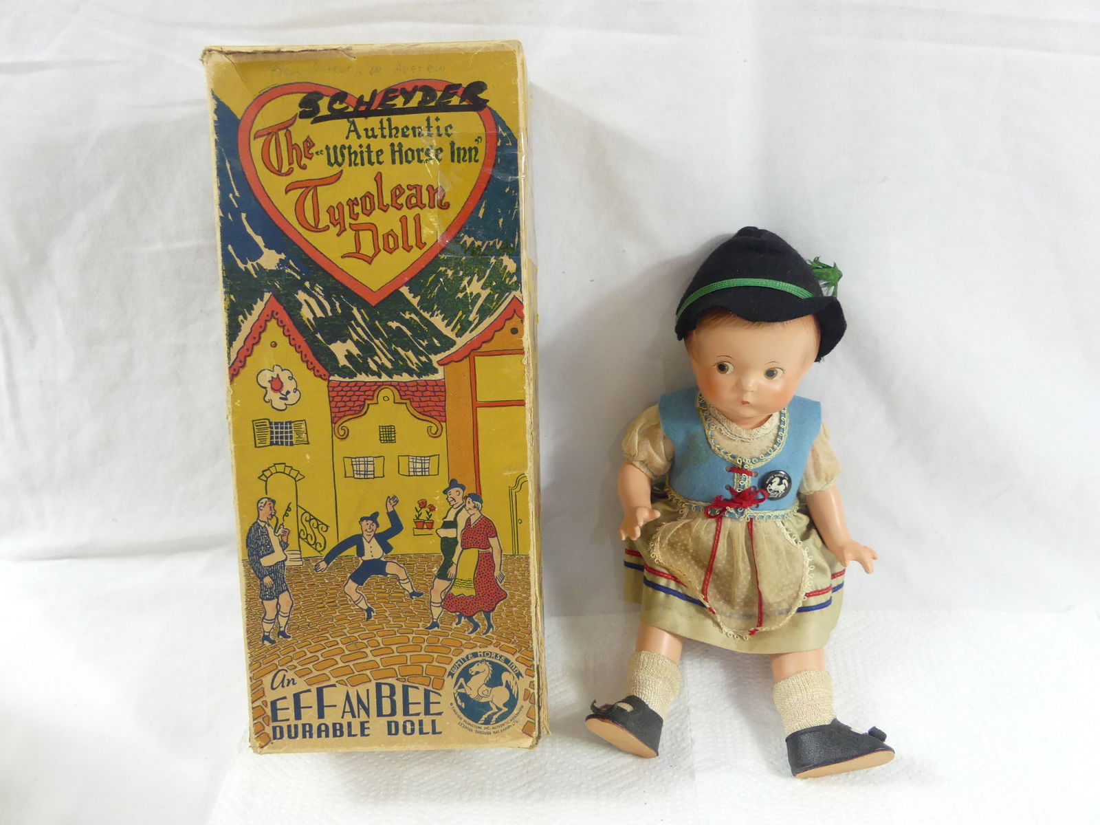 Vintage Effanbee Doll, White Horse Inn Tyrolean Doll in Original Box (1 of 11)
