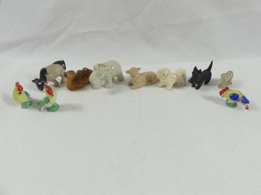 Lot of 9 Vintage Animal Figures