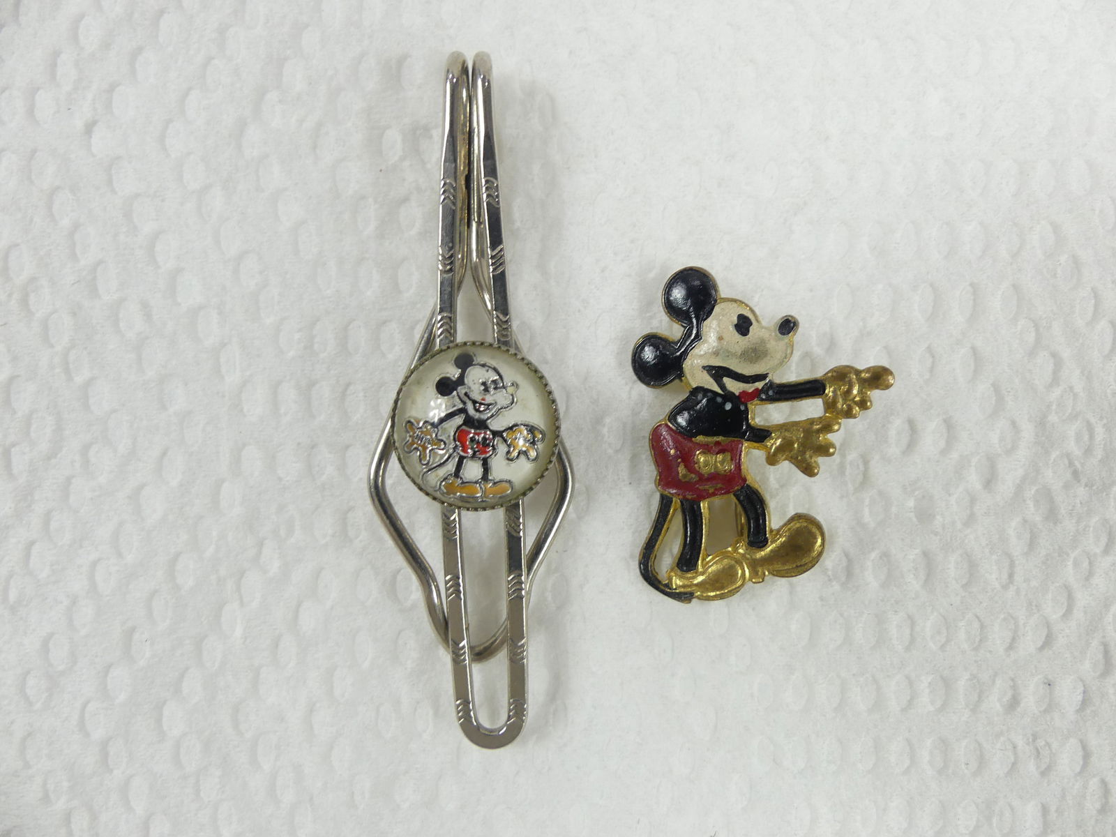 Vintage Walt Disney Mickey Mouse Brooch & Tie Clip (1 of 3)