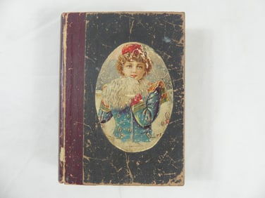 Victorian Wood Box, Candy or Cigars, Compliments of The Season