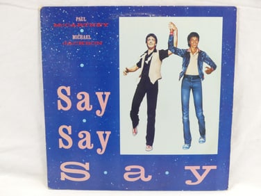 Vintage 1983 Paul McCartney & Michael Jackson, "Say Say Say" Record Album