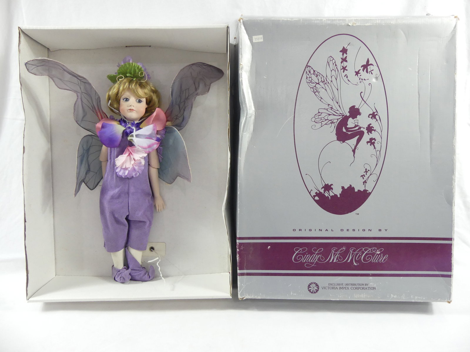 Cindy M. McClure Doll with Butterfly Wings: approx. 16 inches, see photo's