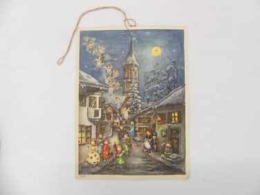 Antique Made in Western Germany Advent Calander