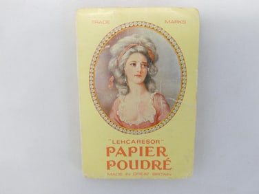 Vintage Lehcaresor Papier Poudre, Paper Perfume in Booklet