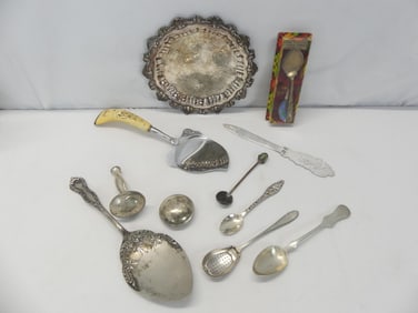 Lot of Various Flatware & Serving Pieces