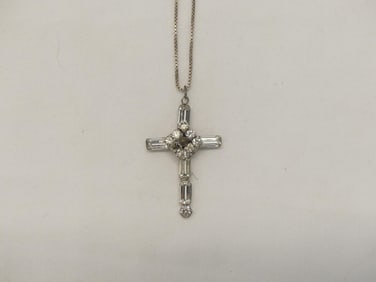 Vintage Sterling Stanhope Cross with Prayer Inside