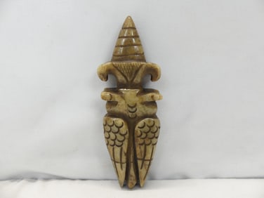 Antique Chinese Hand Carved Jade Abstract Bird?