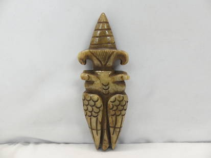 Antique Chinese Hand Carved Jade Abstract Bird?: approx. 4 1/2 tall, see photo's