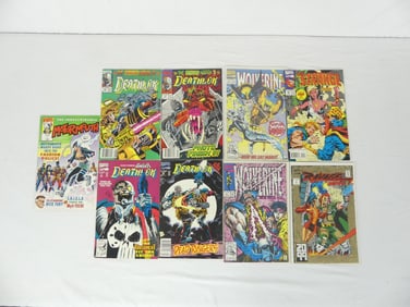 Lot of 9 Vintage Marvel Comics #1 Motormouth &  Ravage, & More