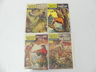 Lot of 4 Intage Classic Illustrated Comics