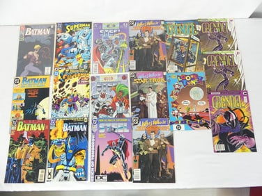 Lot of 17 Vintage Comics DC & Comico, With Batman #1