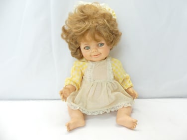 Vintage 1966 Ideal Doll, Sitting with Moving Eyes