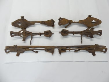 Lot of 3 Pair Antique 1800's Ice Skates
