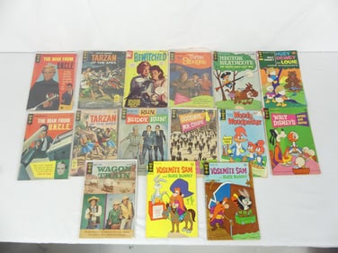 Lot of 15 Vintage Gold Key Comins, One Dell Bewitched