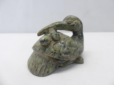 Antique Hand Carved Chinese Jade Bird