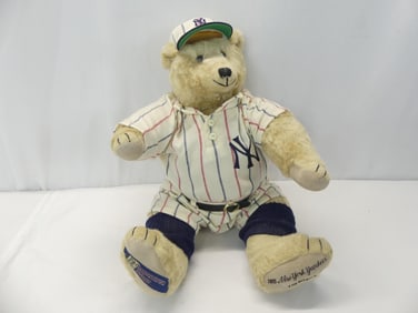 Vintage Cooperstown New York Yankee Teddy Bear in Uniform