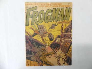 Vintage 1952 Frogman Comic by Hillman Production