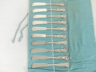 Lot of 10 Tiffany & Co by Gorham Butter Spreaders
