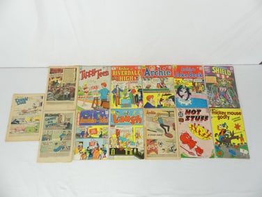 Lot of 13 Various Vintage Comics, Some Without Covers