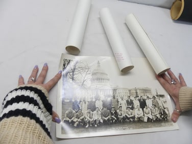 Lot of 4 Vintage 1950's Wilton High School Class Photo's
