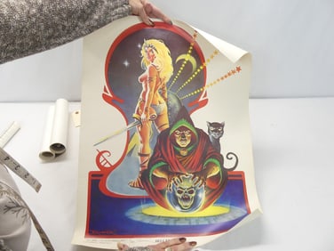 Frank Brunner 1976 Poster The Original Amazon Lady, Belladonna