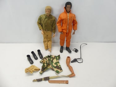 Lot of 2 Vintage 1964 GI Joe Actions Figures