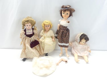 Lot of 4 Various Vintage Dolls