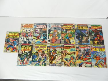 Lot of 13 Various Vintage Marvel Comics