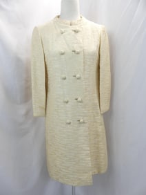 Vintage 1950/60's Charles Summer Cream Silk Coat
